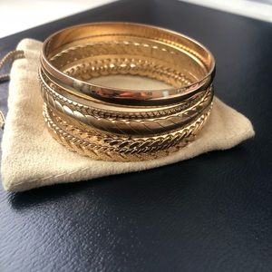 GOLD BANGLES